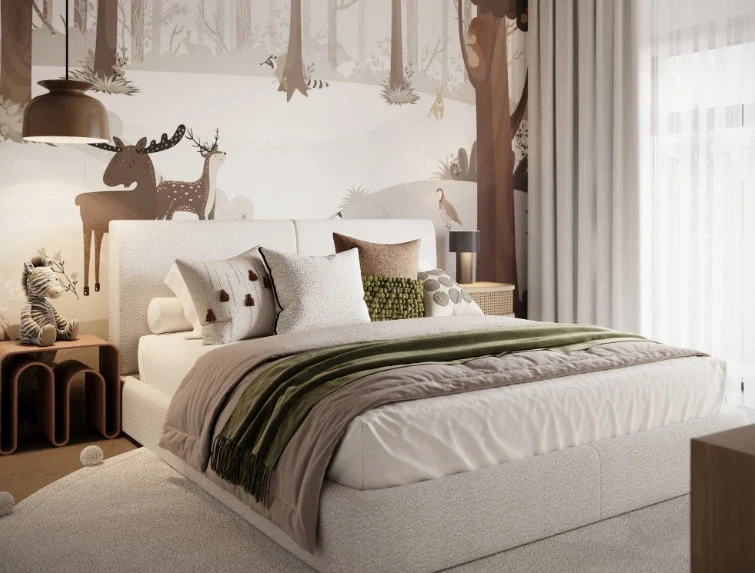 Дизайн-проект детской для девочки