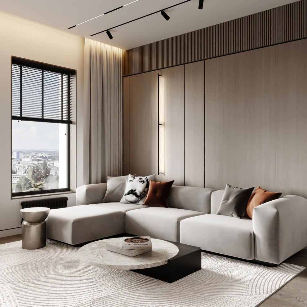 Дизайн кухни-гостиной