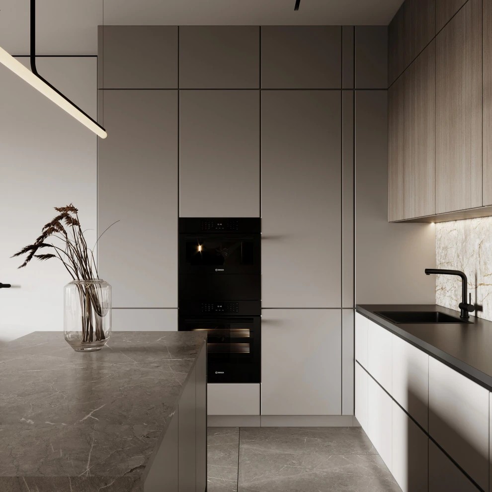 Дизайн кухни-гостиной