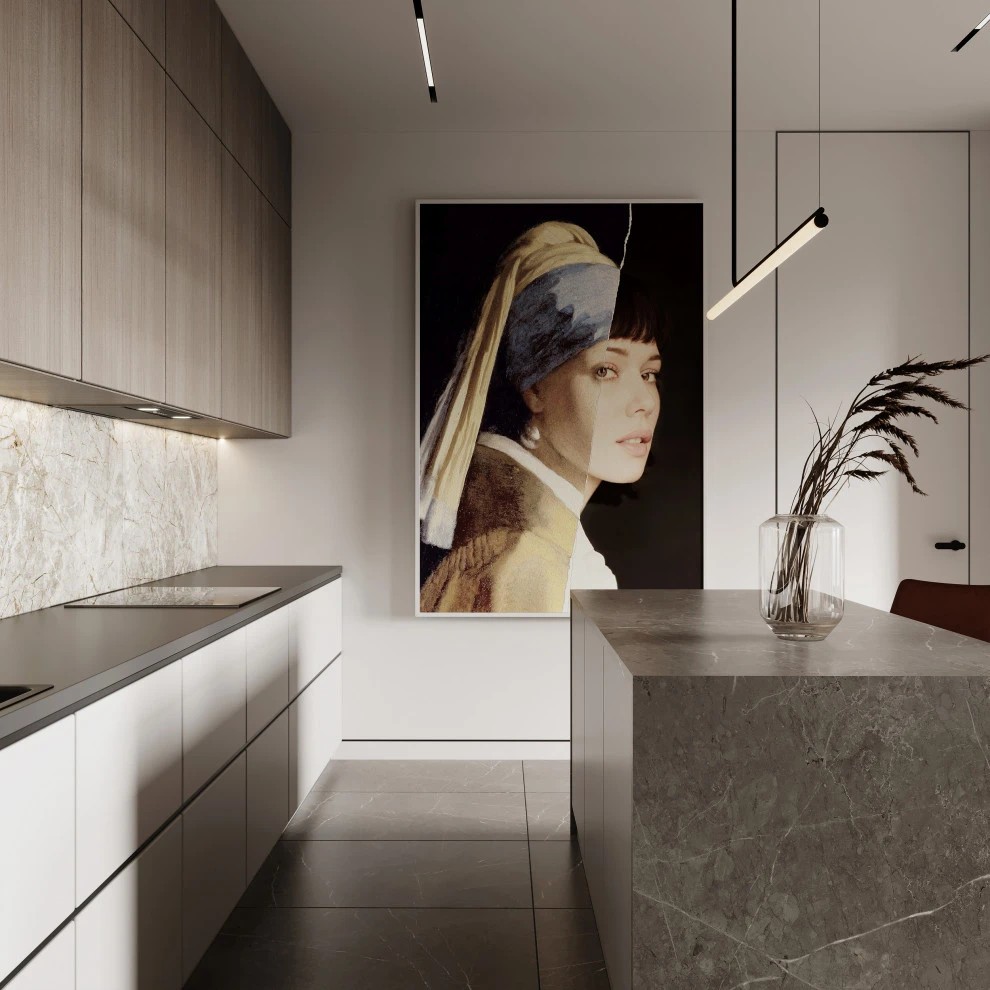 Дизайн кухни-гостиной