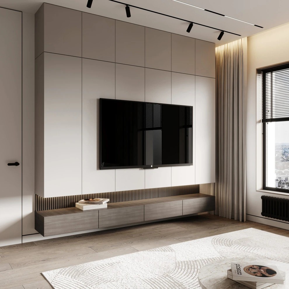 Дизайн кухни-гостиной