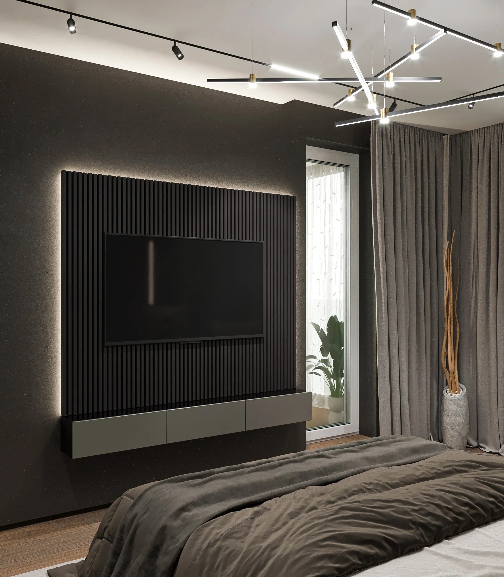 Темная спальня