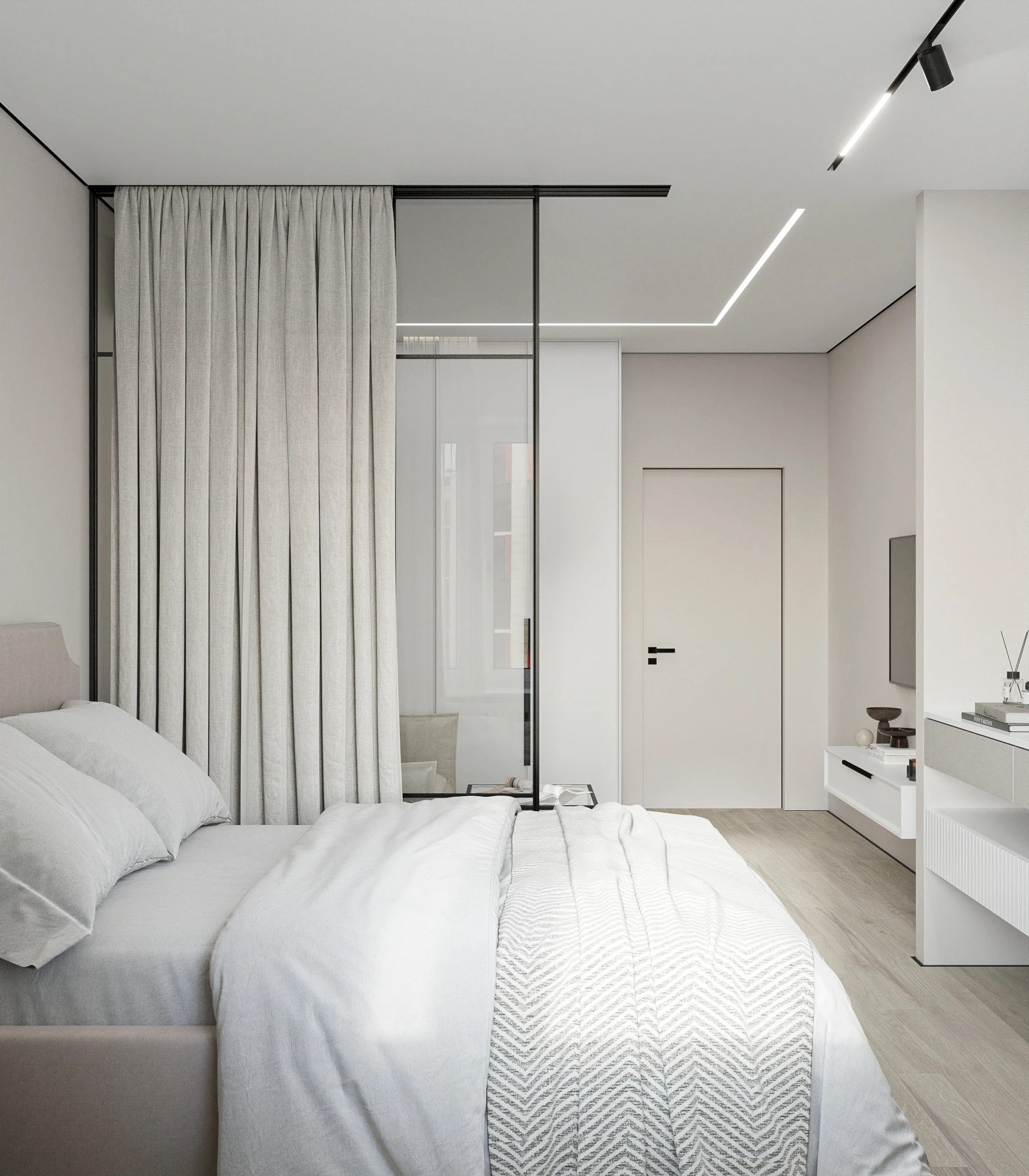 Проект квартиры в светлых тонах