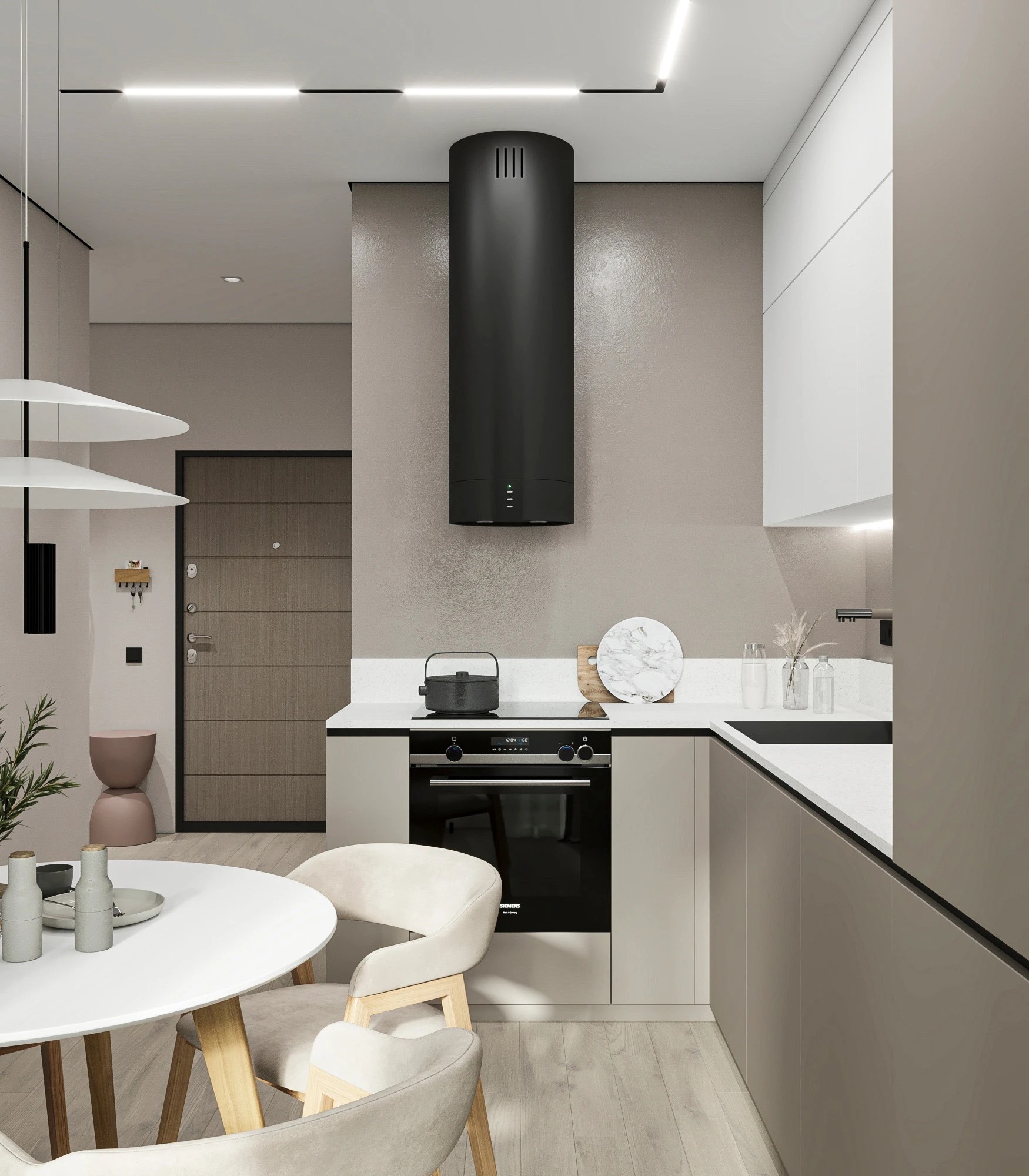 Проект квартиры в светлых тонах