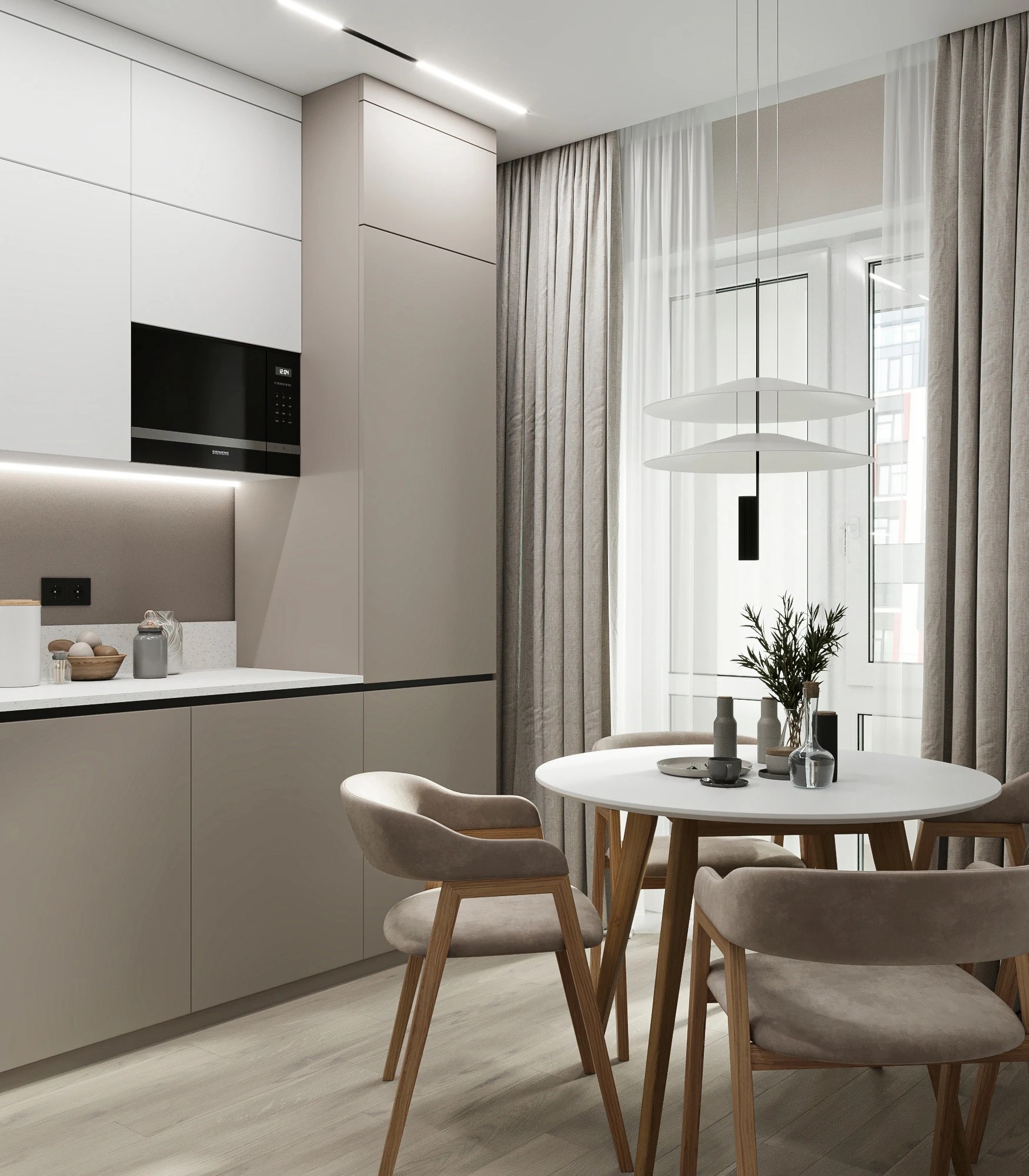 Проект квартиры в светлых тонах