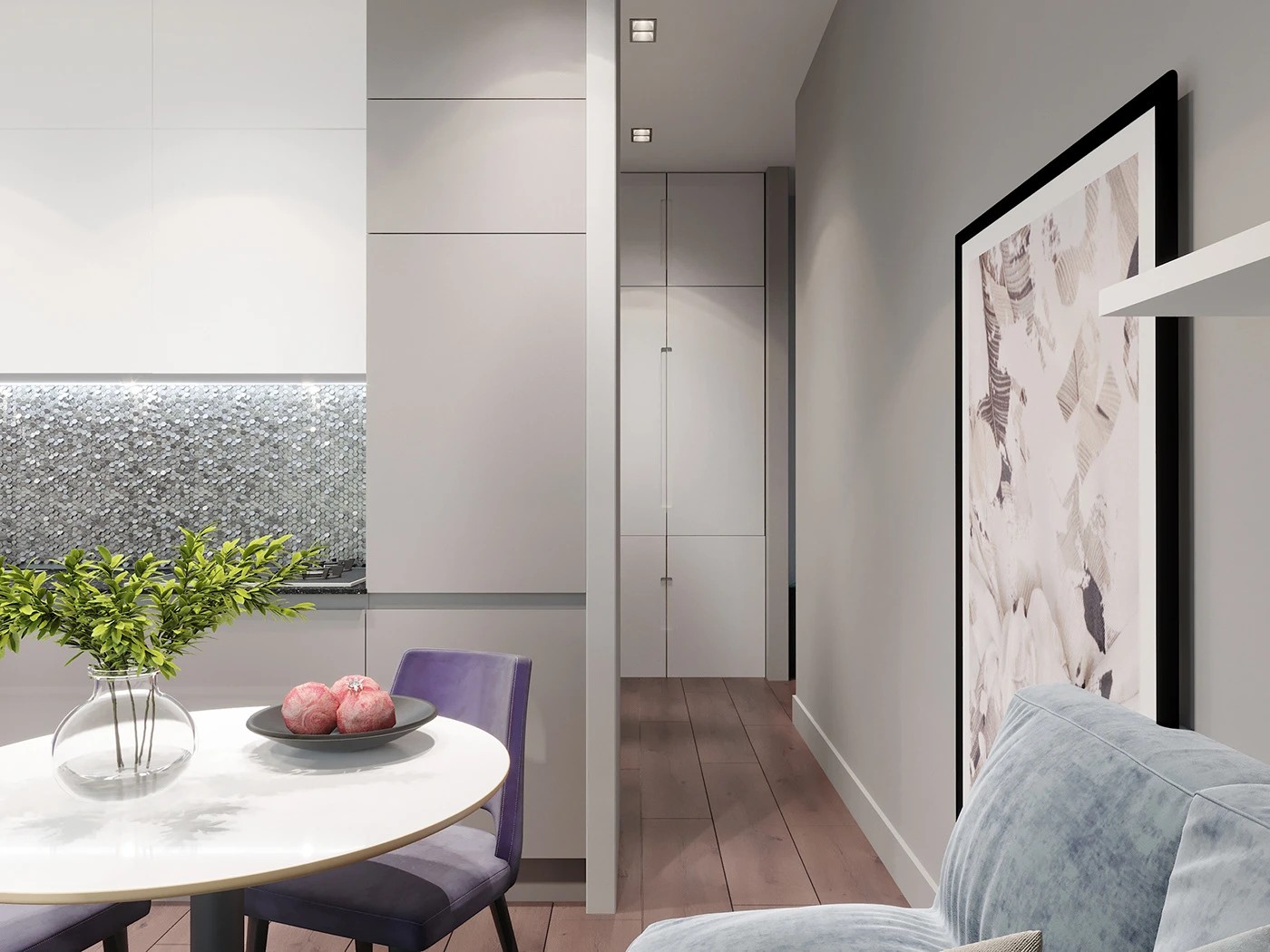 Kitchen аnd hallway minimalism