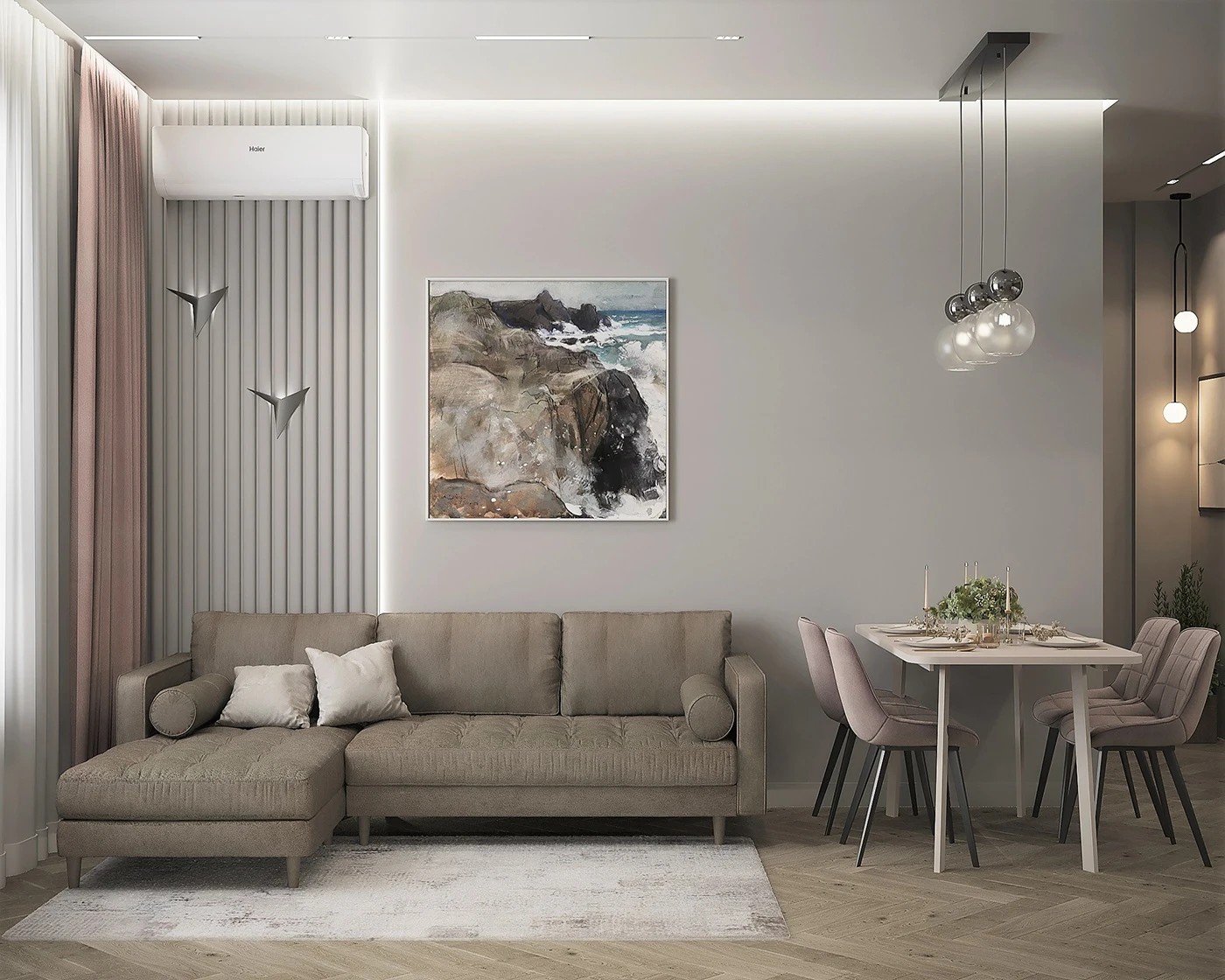 LIVING ROOM WITH DINNER ZONE