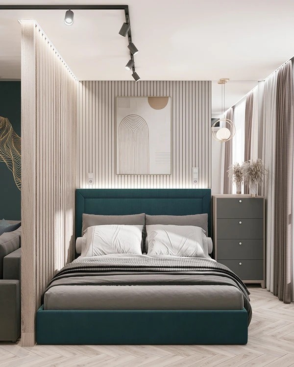 LIVING ROOM WITH BED ZONE