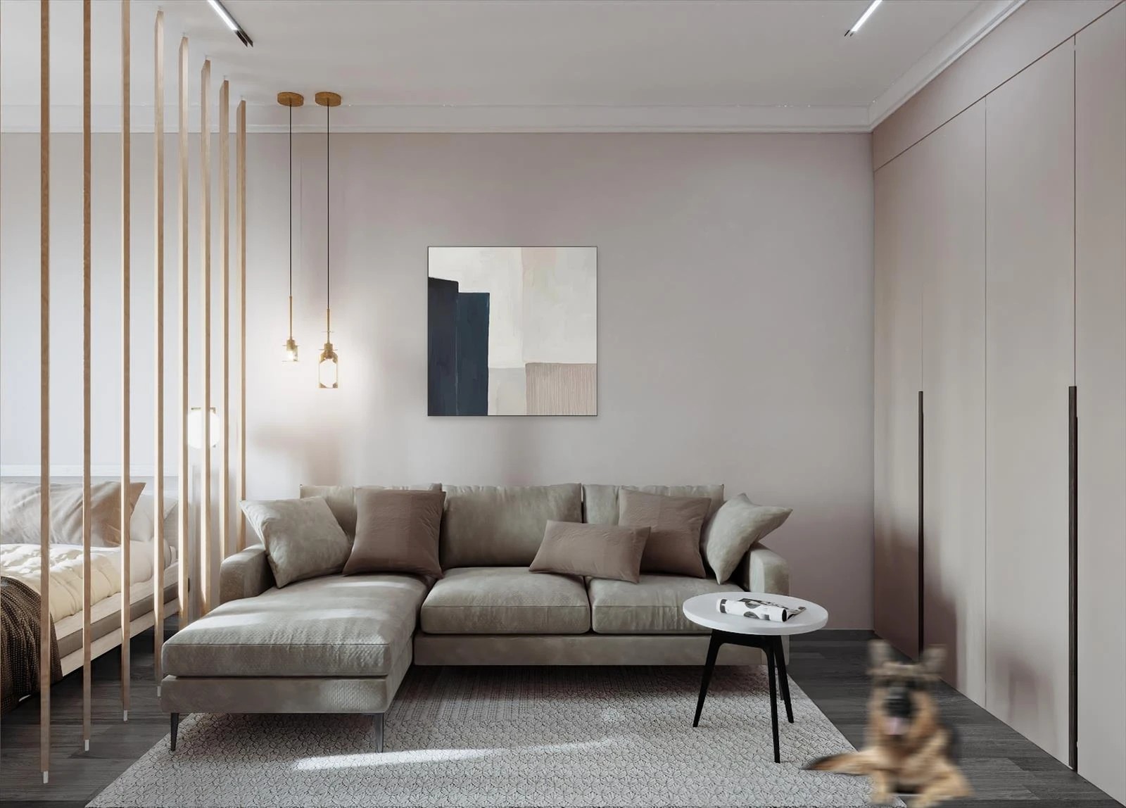 Проект однокомнатной квартиры в скандинавском стиле