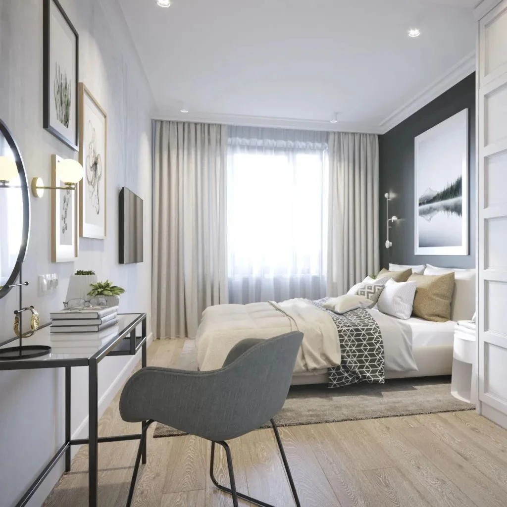 Дизайнерский ремонт евродвушки в Рыбацком