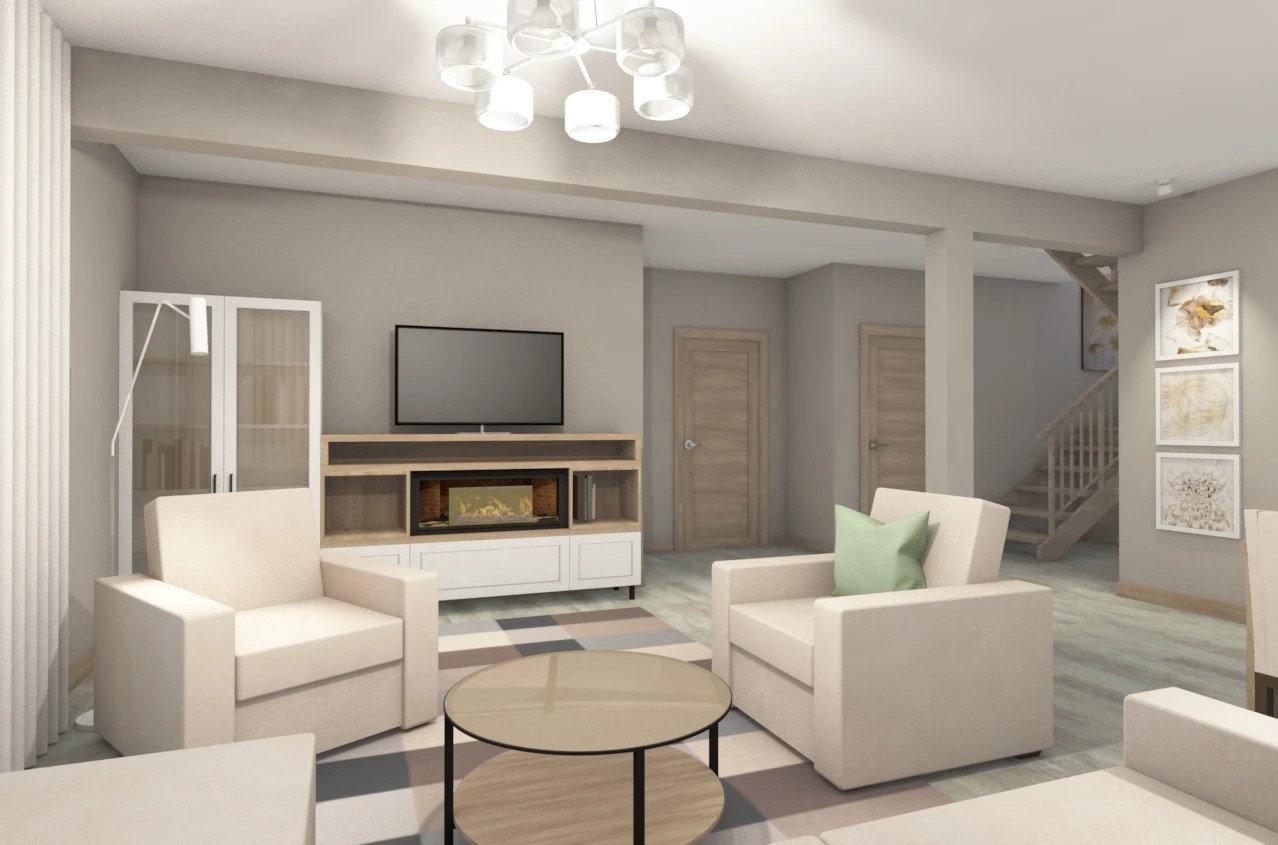 Проект первого этажа загородного дома