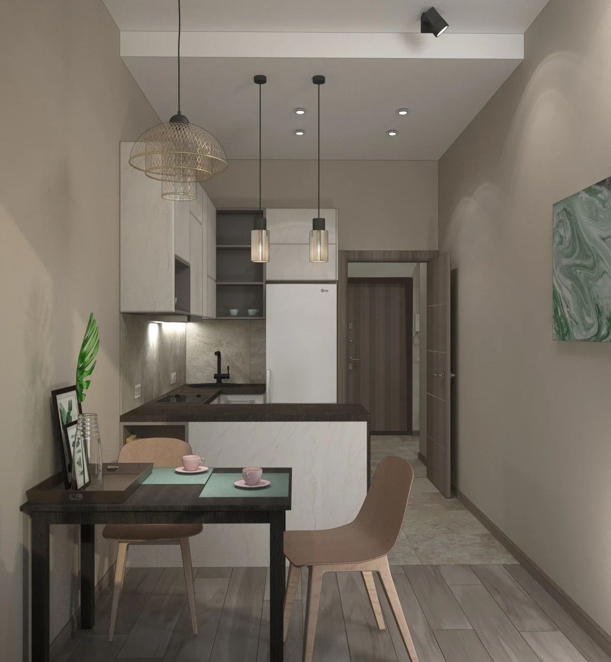 Дизайн-проект однокомнатной квартиры