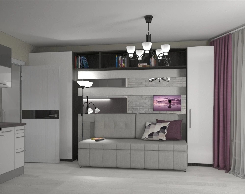 Дизайн-проект небольшой квартиры-студии