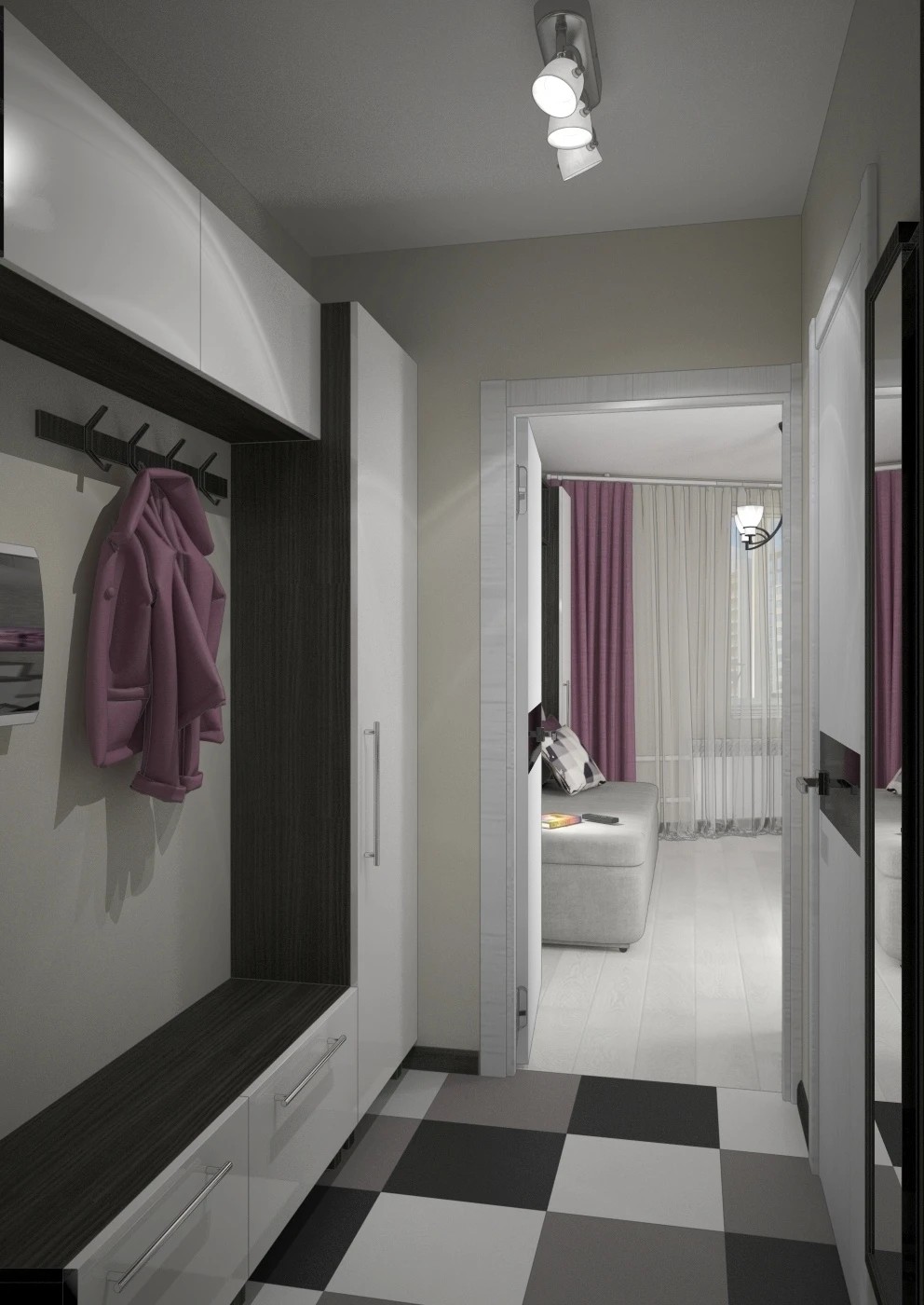 Дизайн-проект небольшой квартиры-студии