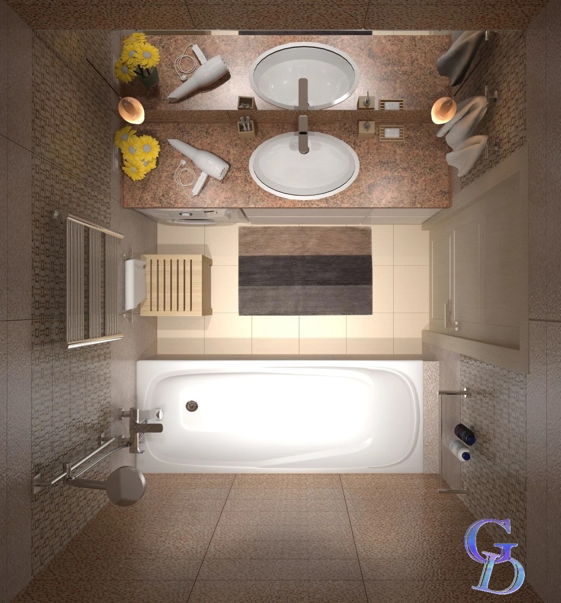 Дизайн-проект двухкомнатной квартиры