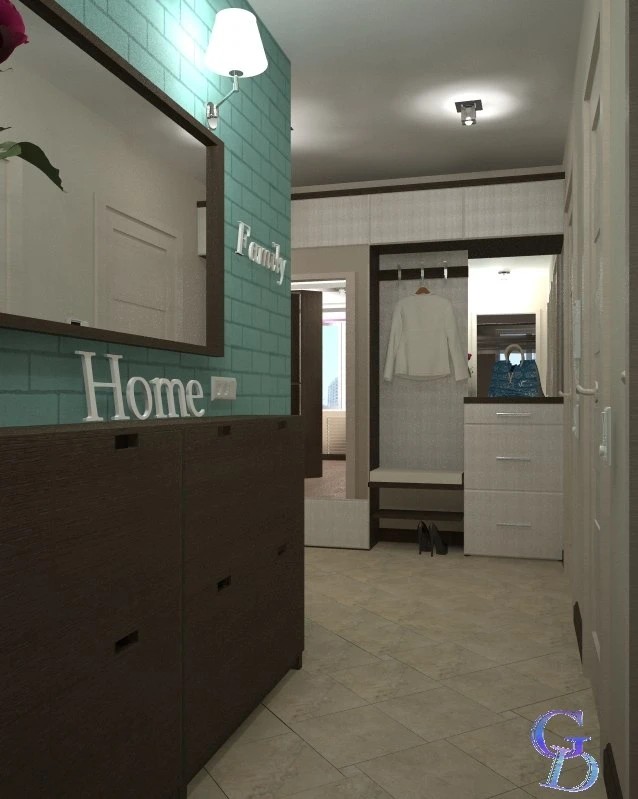 Проект двухкомнатной квартиры