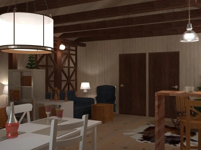 Проект мансарды загородного дома