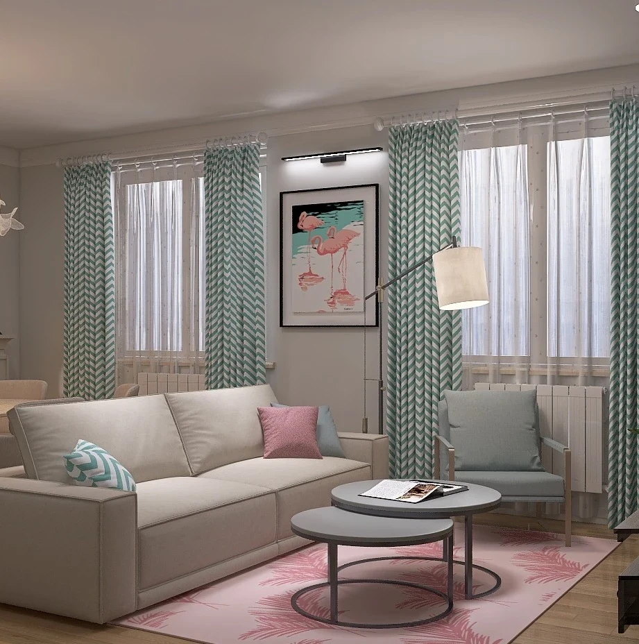 Проекте кухни-гостиной в загородном доме