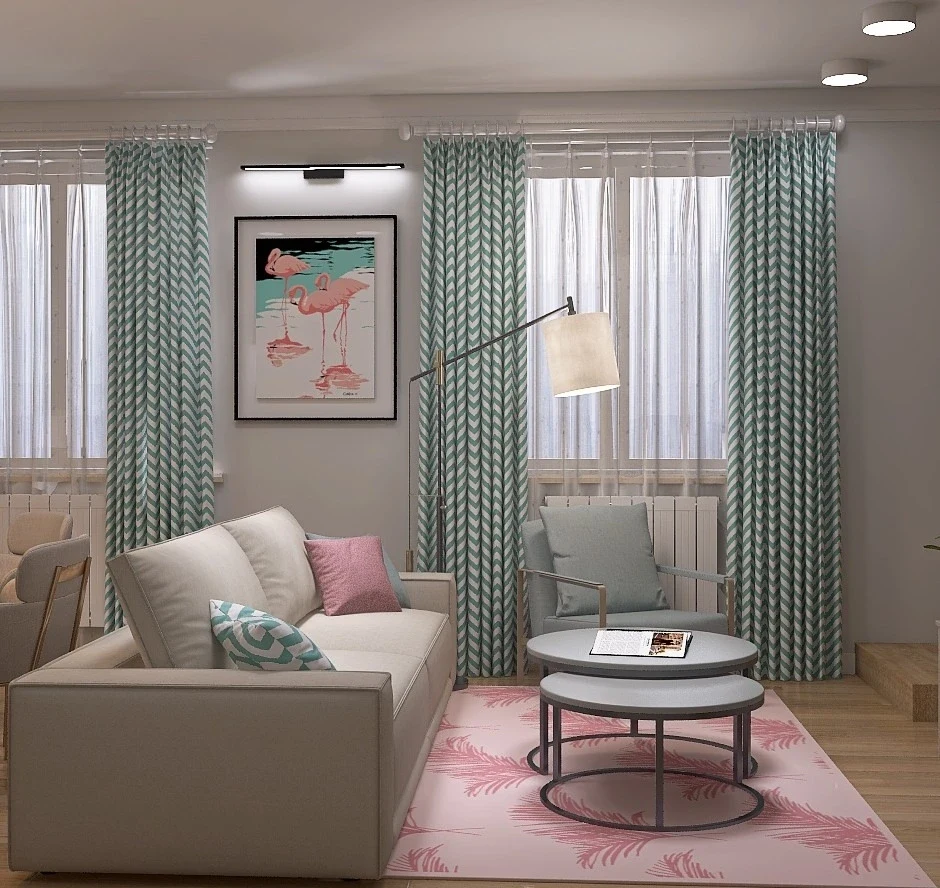 Проекте кухни-гостиной в загородном доме