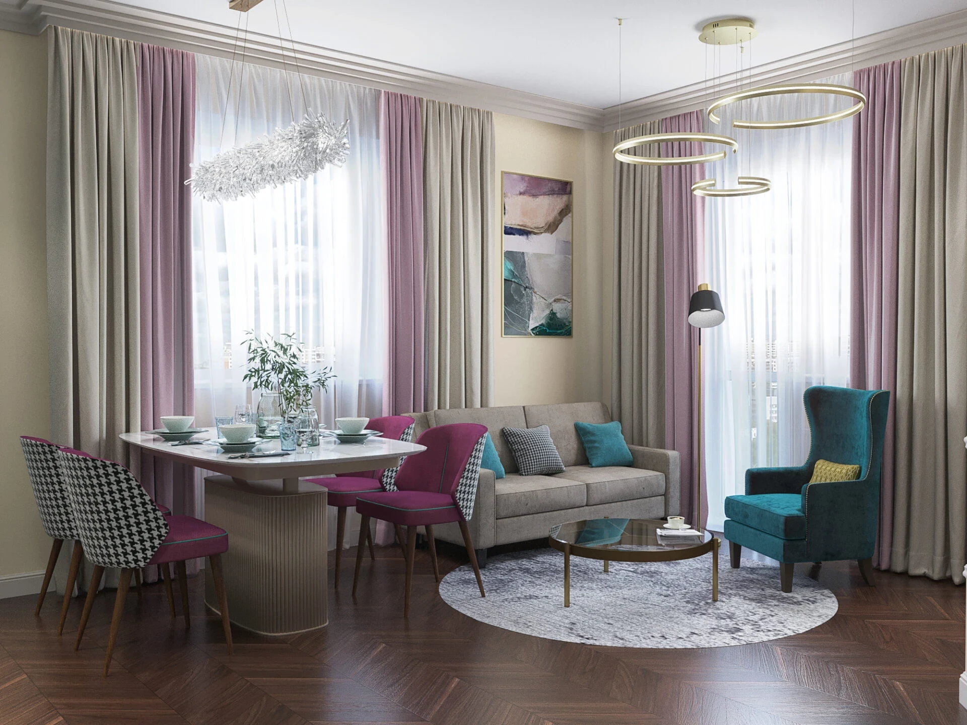 Яркая квартира в Кудрово