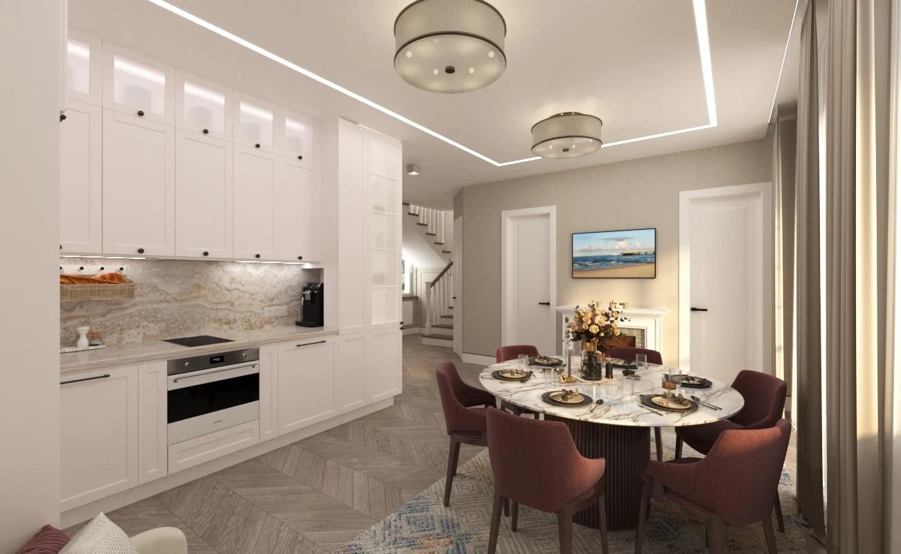 ТЕХНИЧЕСКИЙ ПРОЕКТ+визуализация кухни-гостиной и детской