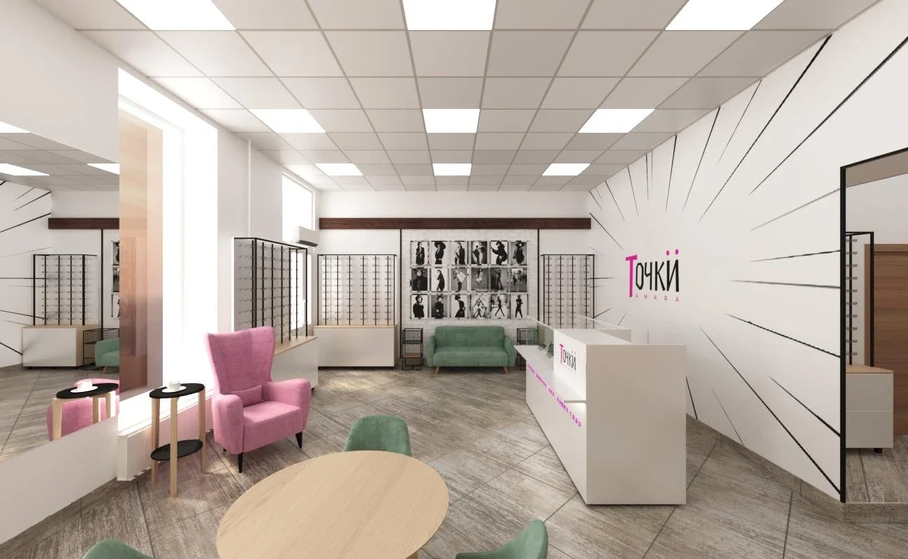 Реновация интерьера салона оптики