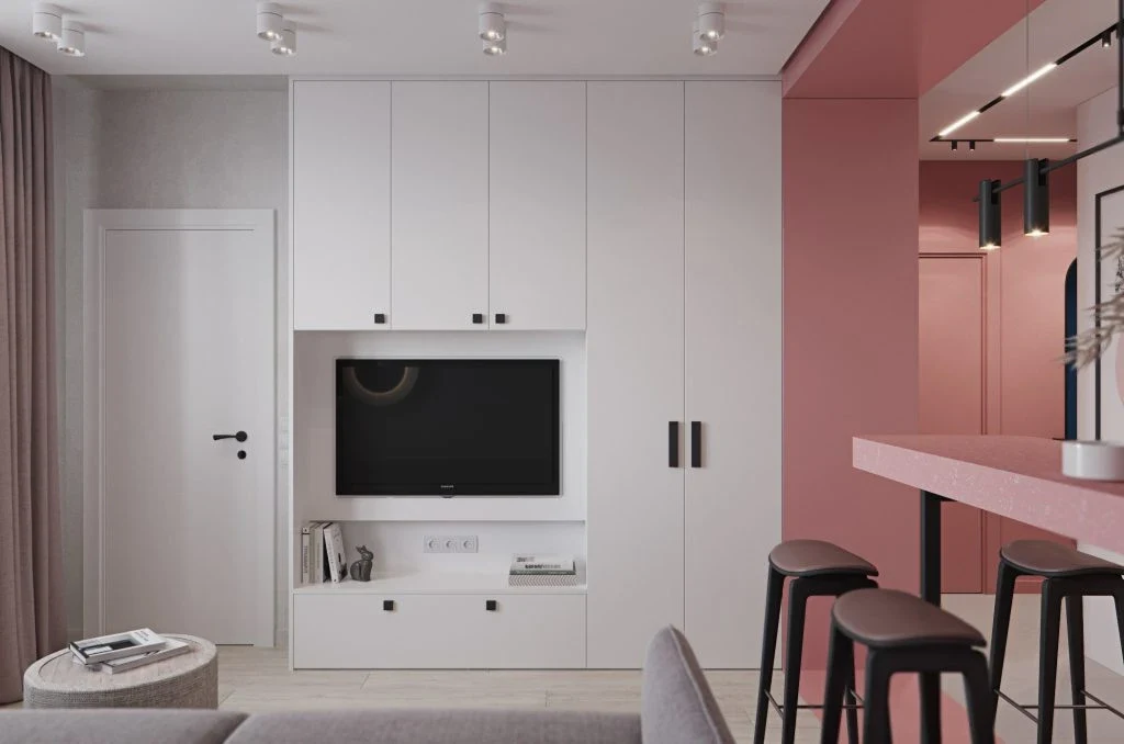 Дизайнерский ремонт 1-к квартиры на Парнасе