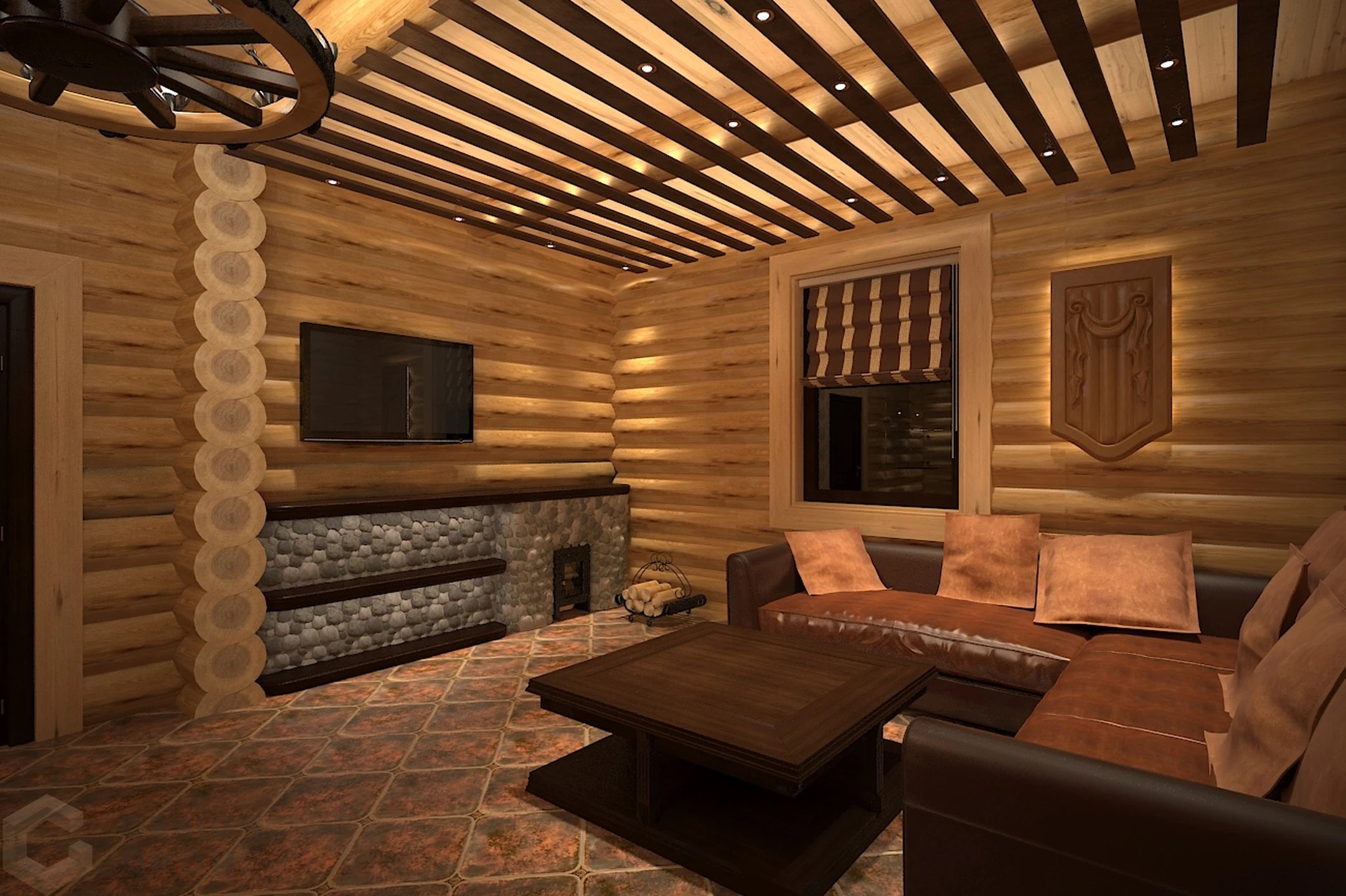 Интерьер загородного дома Лесопарковая