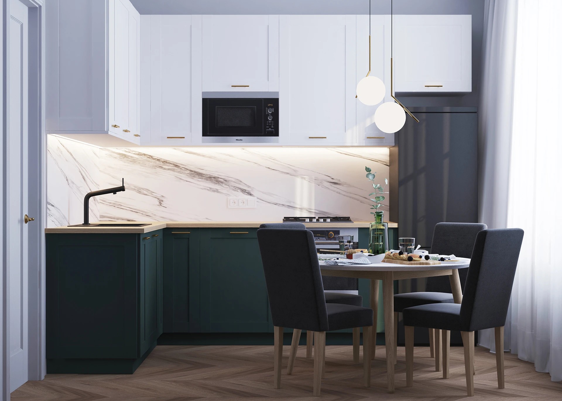 Квартира с камином