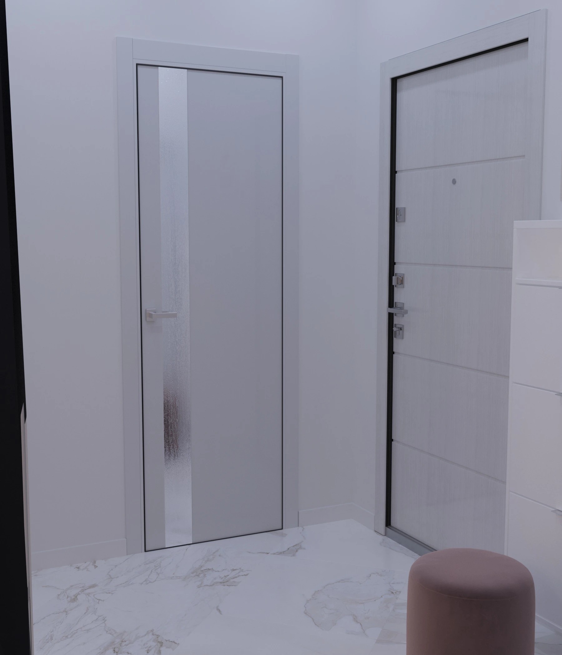 Дизайн квартиры, Кушелевская дорога (кухня, гостинная, прихожая)