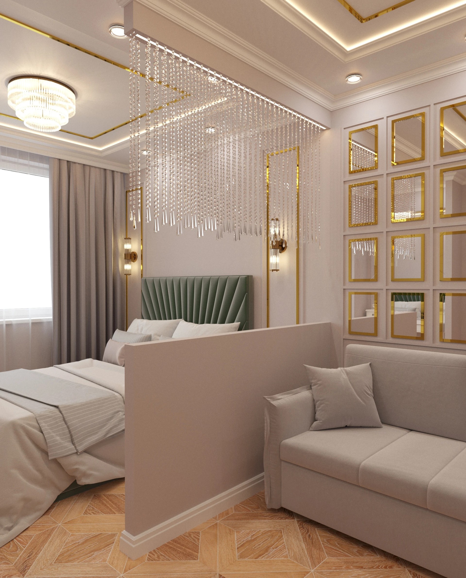 Квартира 60 кв.м в выдержанных тонах