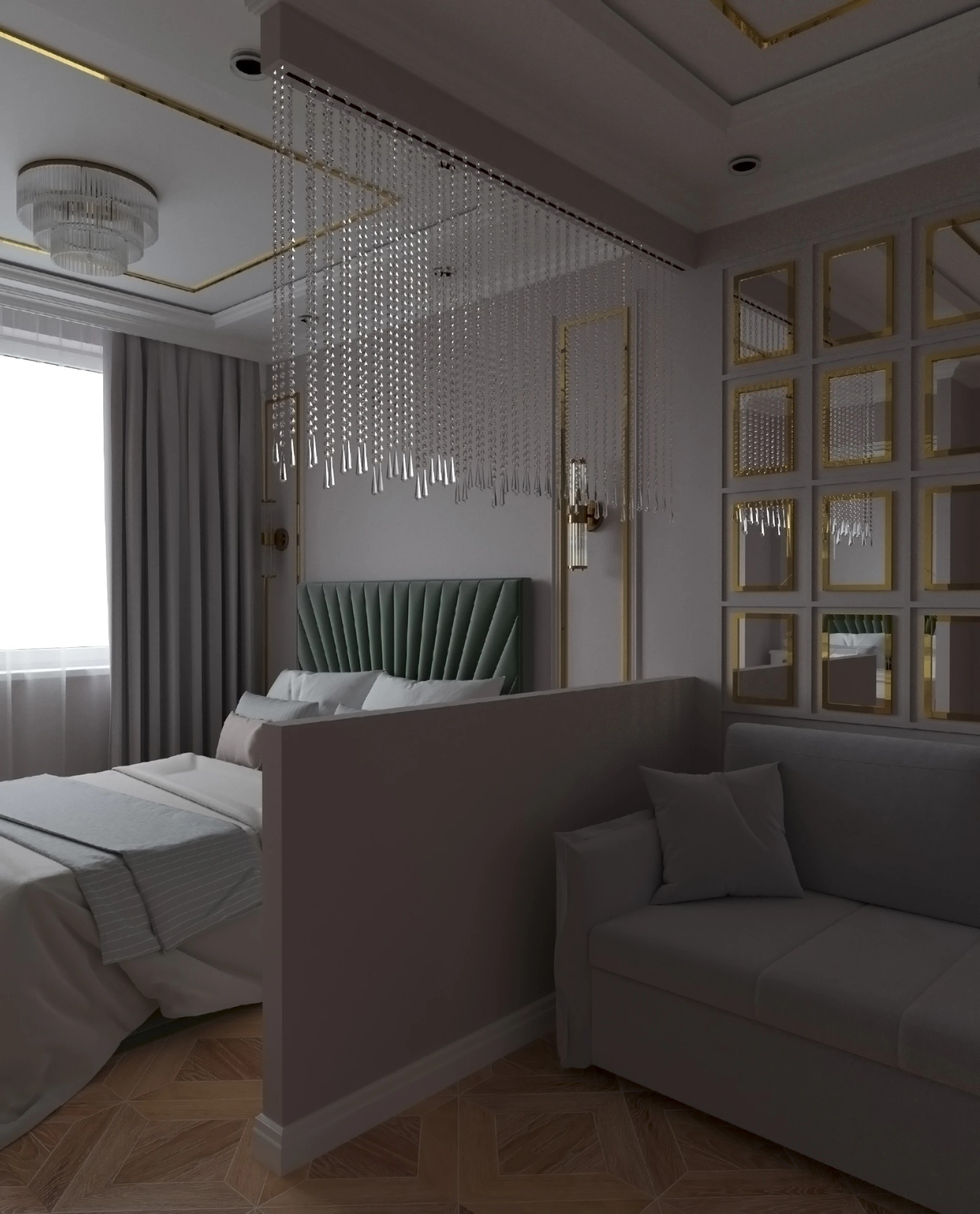 Квартира 60 кв.м в выдержанных тонах