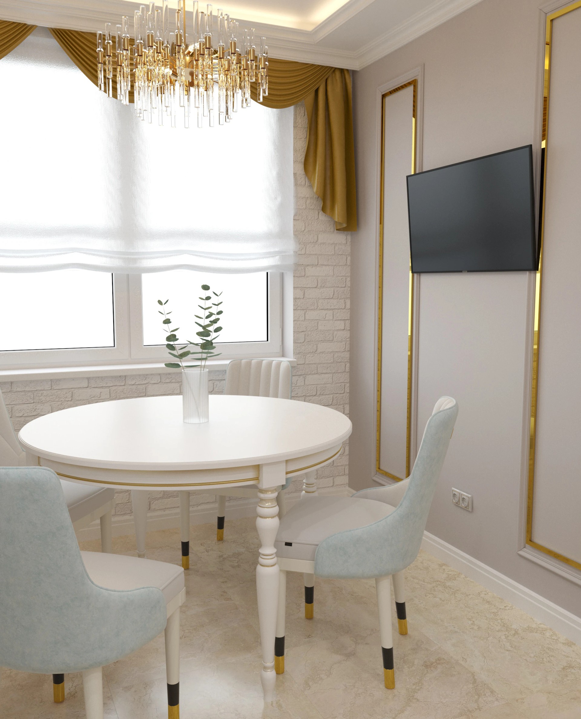 Квартира 60 кв.м в выдержанных тонах