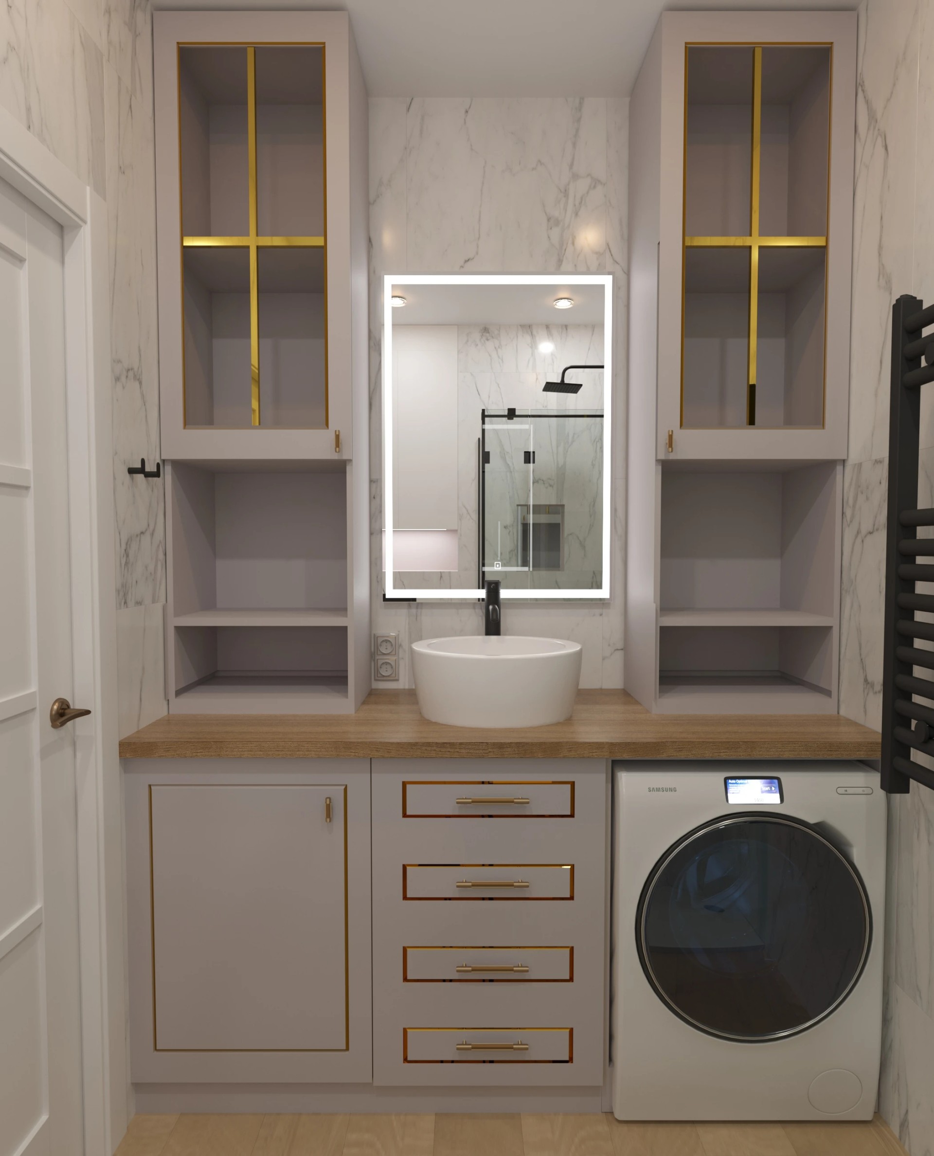 Квартира 60 кв.м в выдержанных тонах