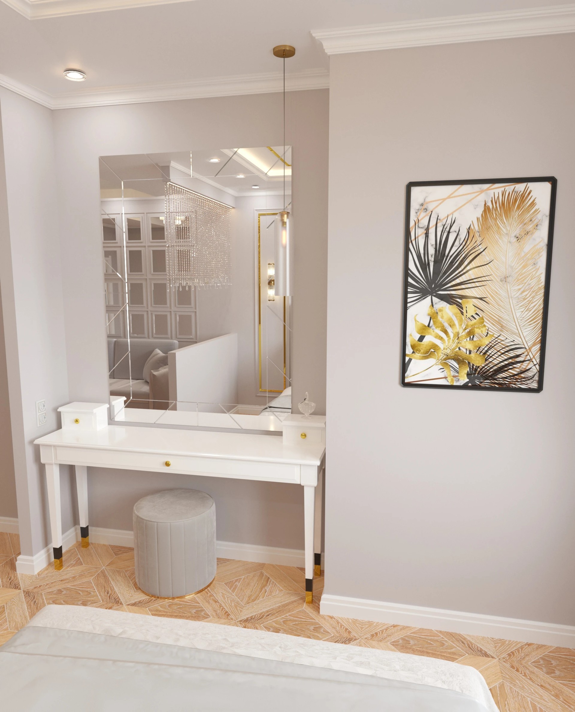 Квартира 60 кв.м в выдержанных тонах