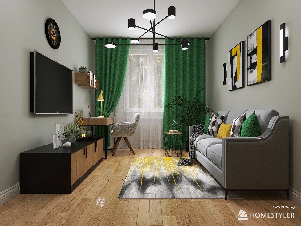 Объект - кабинет с возможностью оставить гостей на ночь