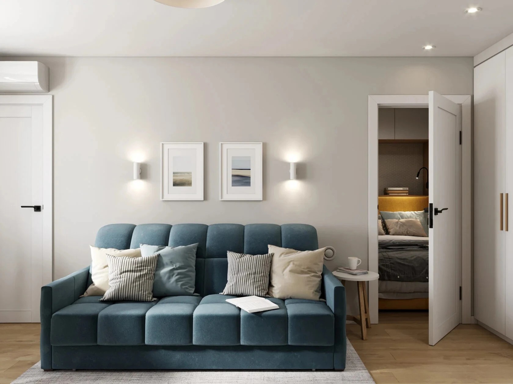 Компактная двухкомнатная квартира