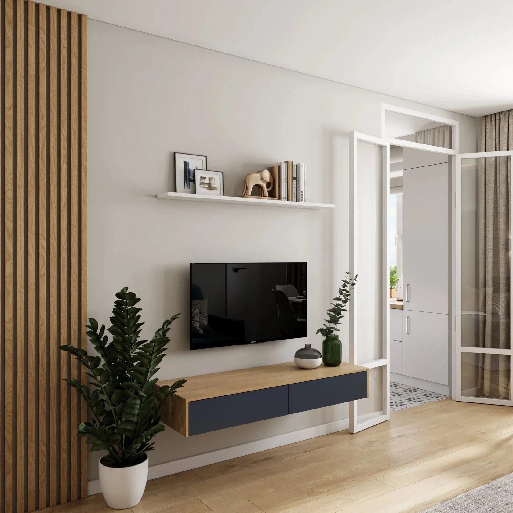 Компактная двухкомнатная квартира