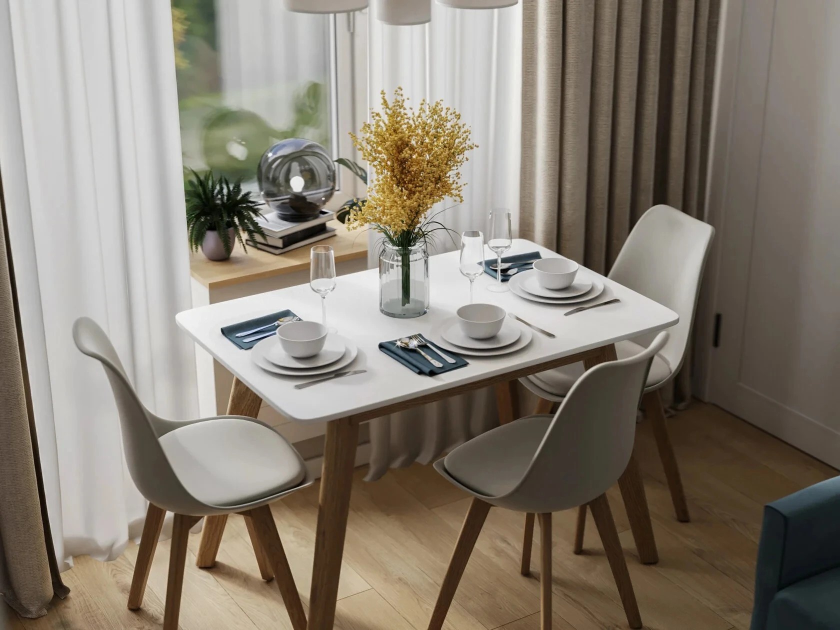 Компактная двухкомнатная квартира