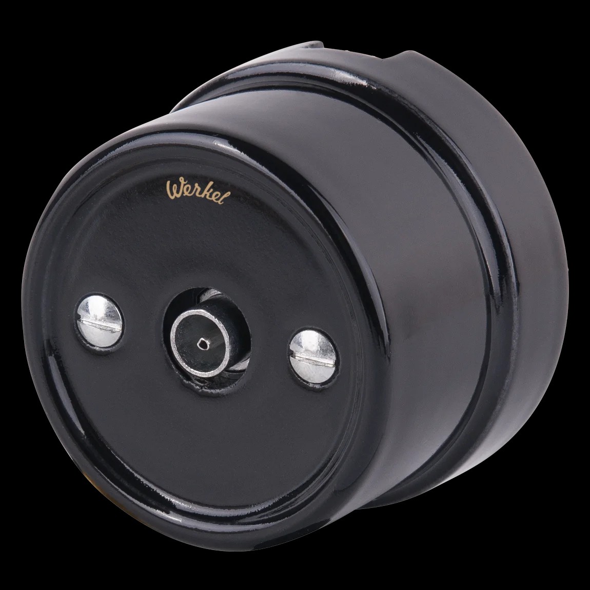 Розетка Werkel WL18-02-05/ ТВ розетка (черный) Ретро