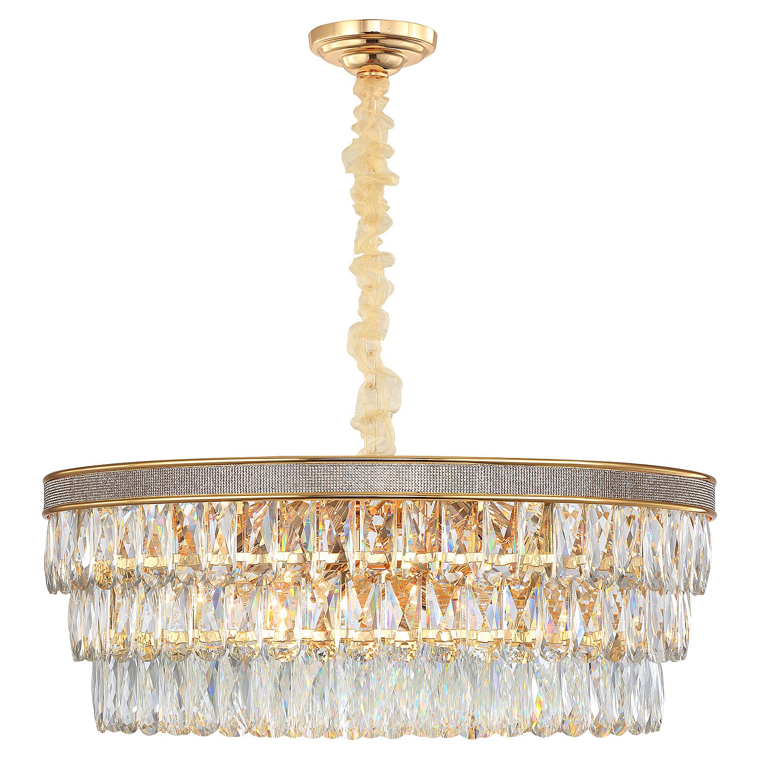 Подвесная хрустальная люстра Yuma Lussole LSP-8183