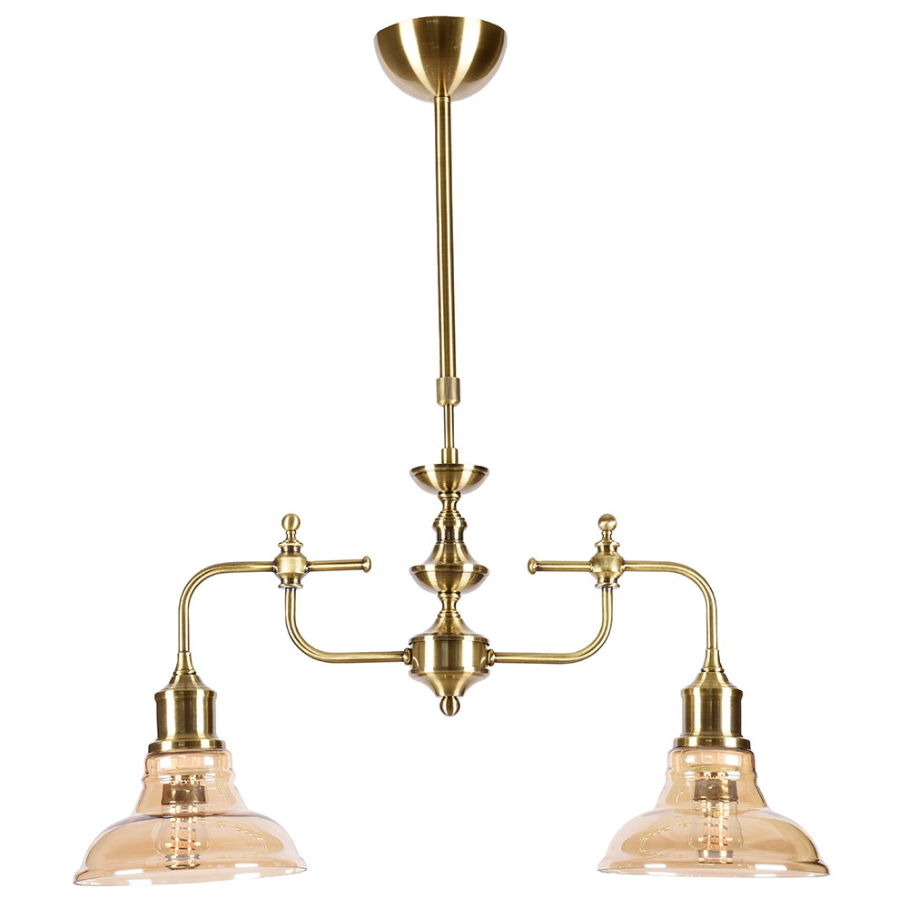 Люстра на штанге Lumien Hall Дезире 3305/2H-AB-CGN