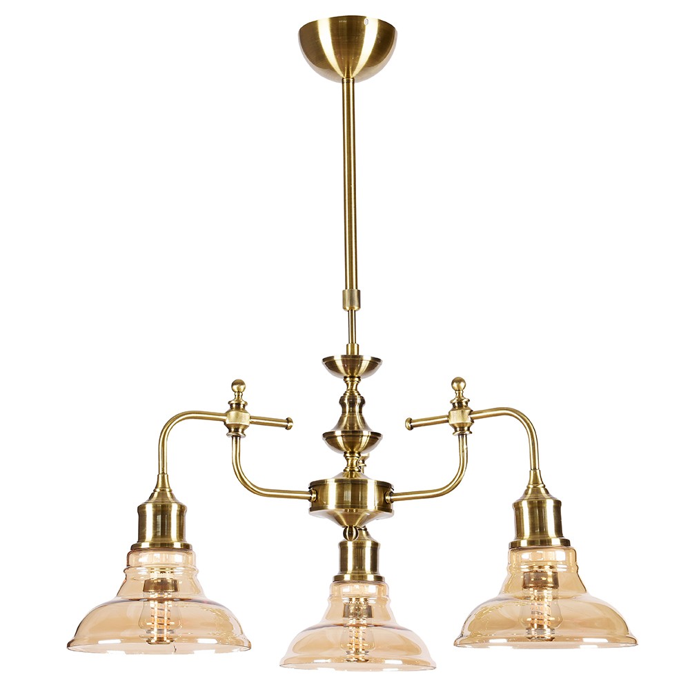 Люстра на штанге Lumien Hall Дезире 3305/3H-AB-CGN