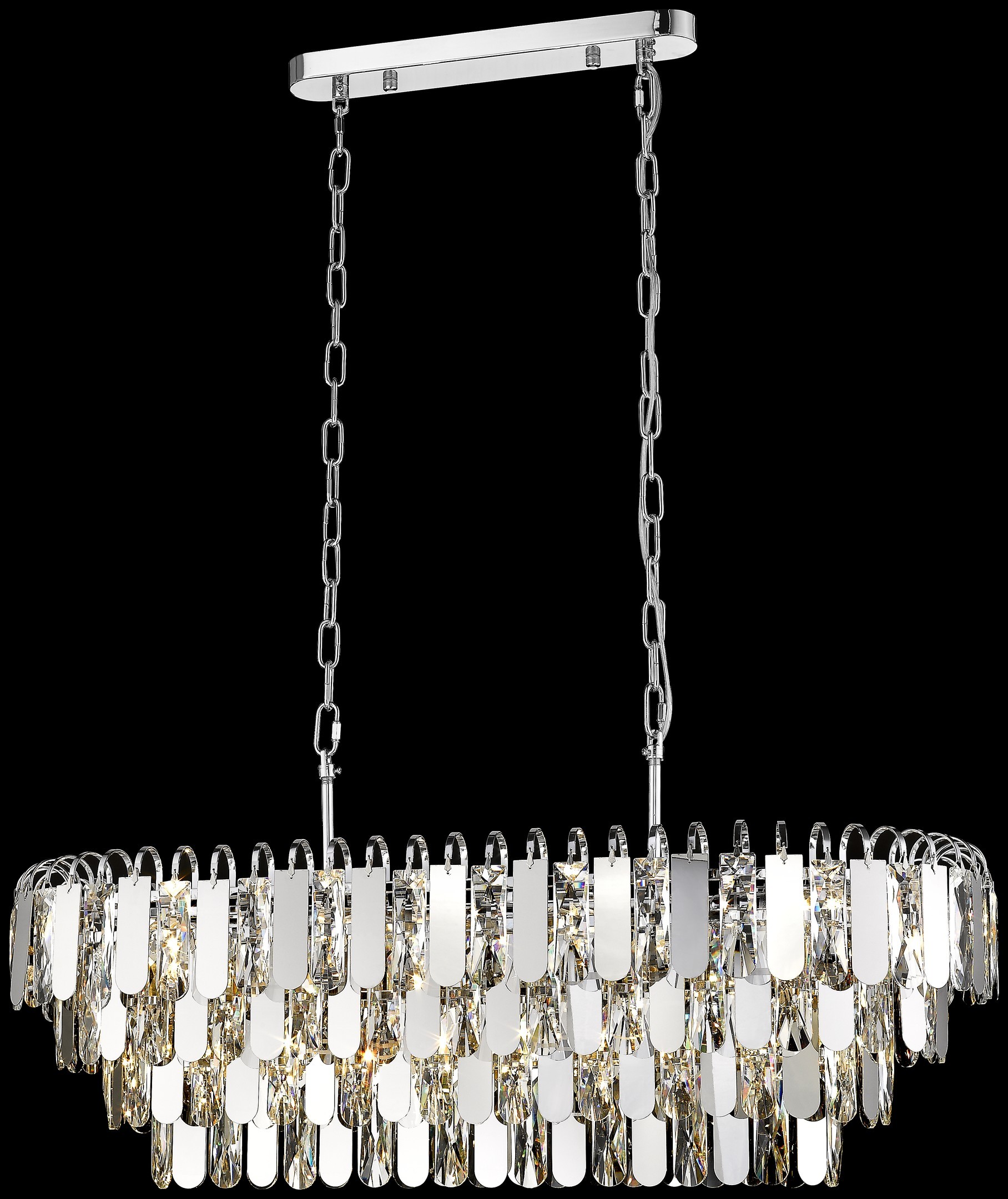 Подвесная хрустальная люстра Crescentia Wertmark WE105.12.103