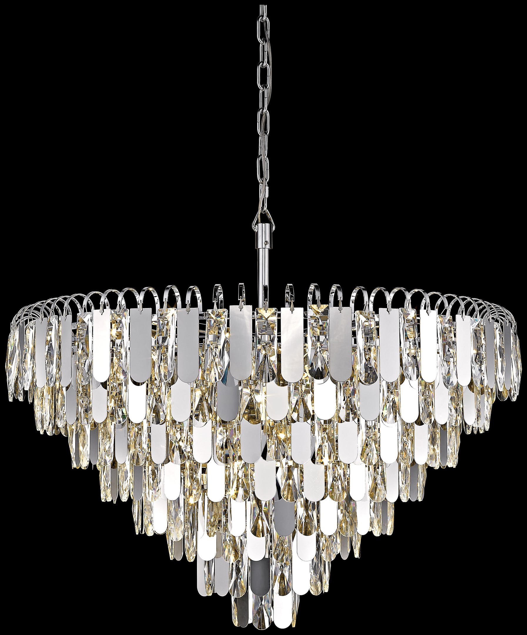 Подвесная хрустальная люстра Crescentia Wertmark WE105.22.103