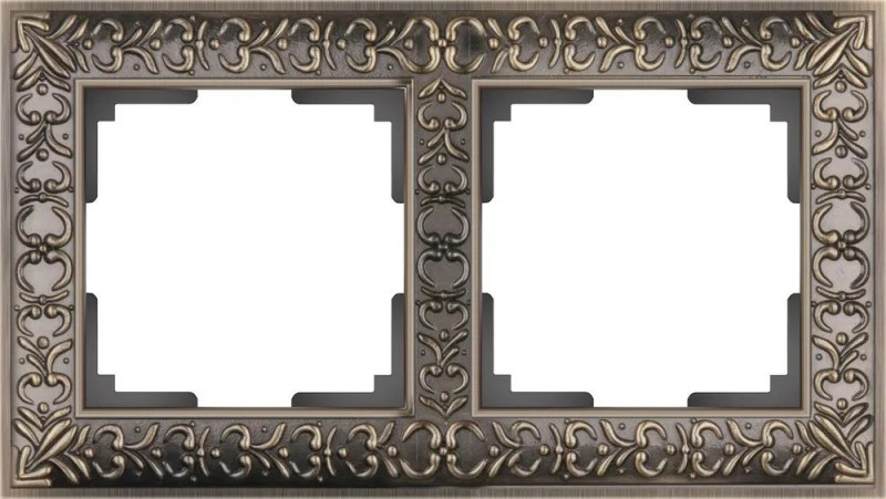 Рамка Werkel Antik WL07-Frame-02/Рамка на 2 поста (бронза)