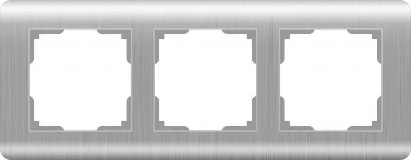 Рамка Werkel Stream WL12-Frame-03 / Рамка на 3 поста (серебряный)