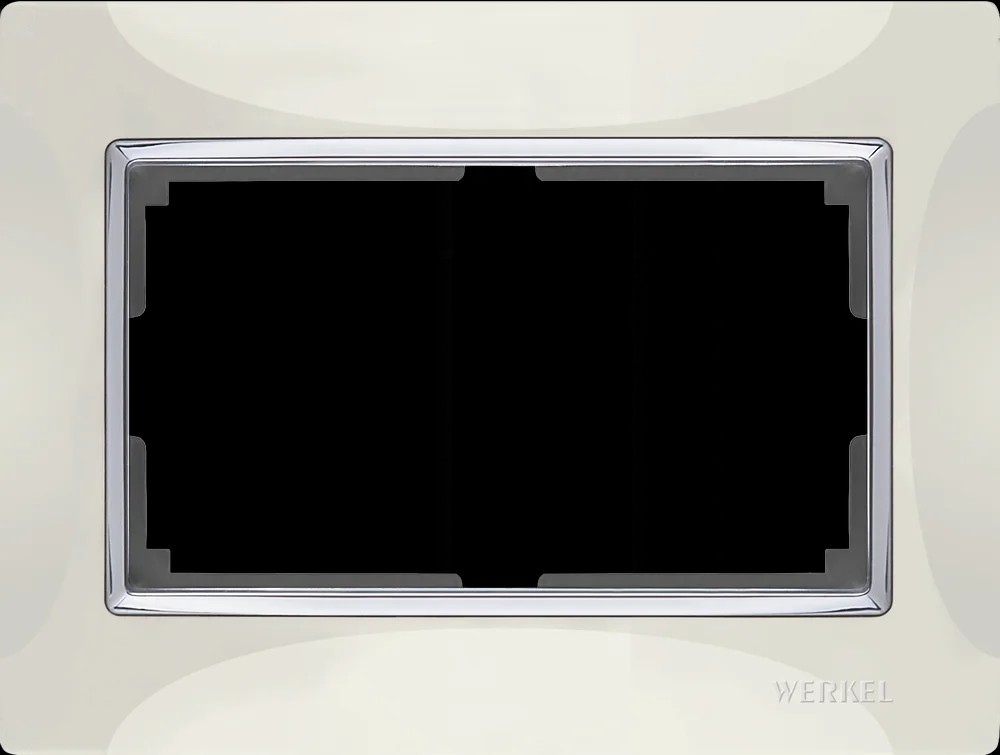 Рамка Werkel Snabb WL03-Frame-01-DBL-ivory / Рамка для двойной розетки (слоновая кость)