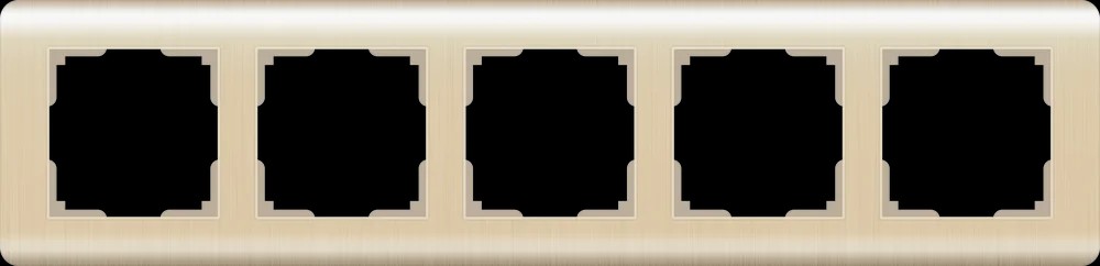 Рамка Werkel Stream WL12-Frame-05/ Рамка на 5 постов (шампань)