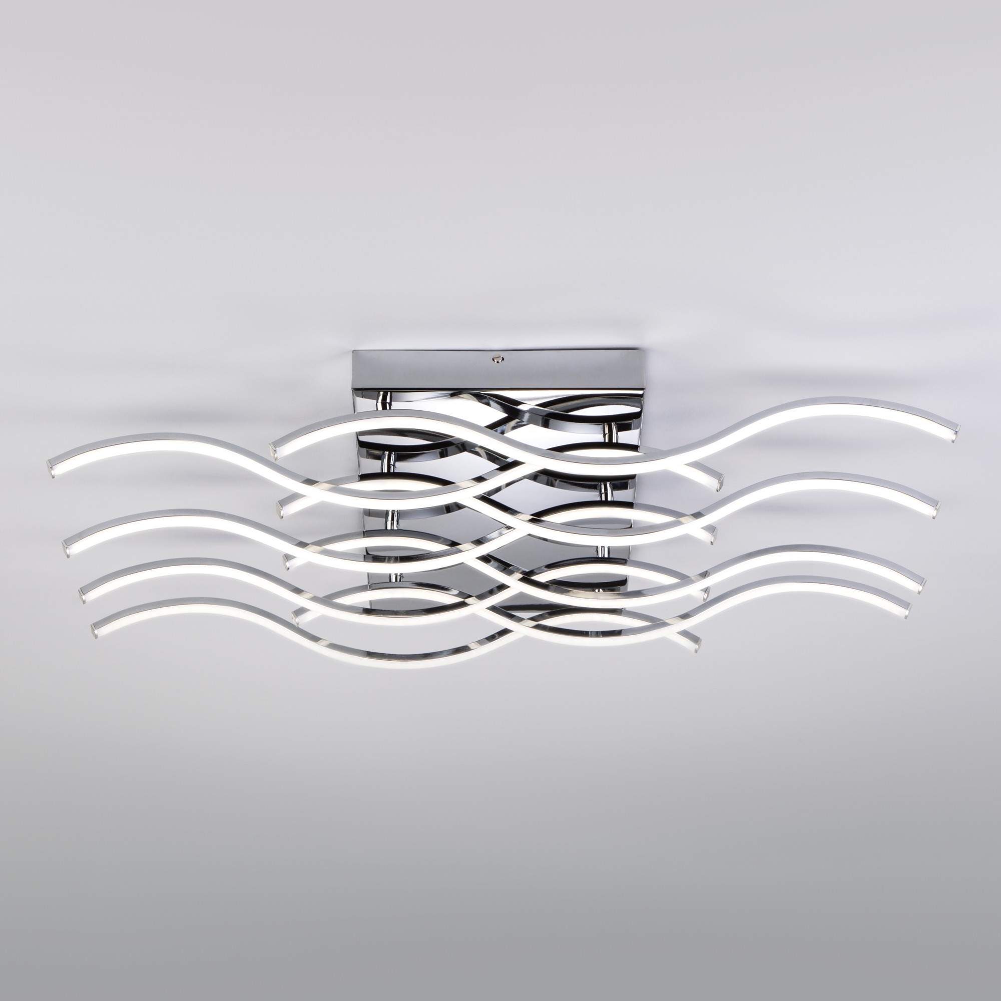 Потолочная светодиодная люстра Petrel Eurosvet 90122/8 хром